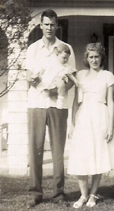 Uncle Bob, Aunt Ellie & Cathy (c. 1950).